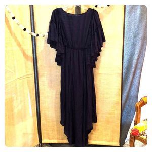 The Clothing Co Navy Ruffle Dress Size Small